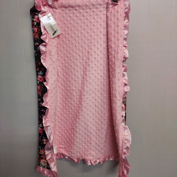 CHENILLE FLORAL BABY BLANKET - NWT - Picture 3 of 5